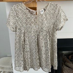 Silver Biege Blouse